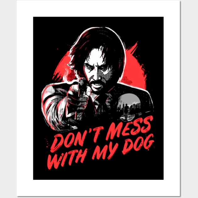 Fear the Boogeyman John Wick Unleashed Wall Art by Church Green